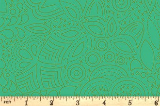 Andover Fabrics - Sunprints 2020 - Stitched - Grasshopper (8450/G)