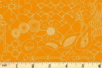 Andover Fabrics - Sunprints 2022 - Overgrown - School Bus (8482/O1)