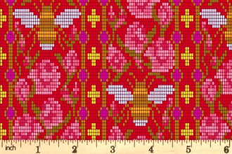 Andover Fabrics - Handiwork - Bead Work - Scarlet (9250/E)