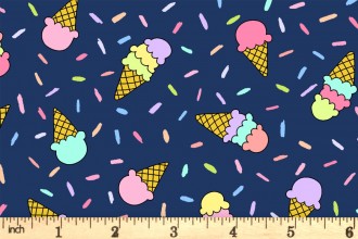 Andover Fabrics - Believe - Ice Cream - Navy (9905/B)
