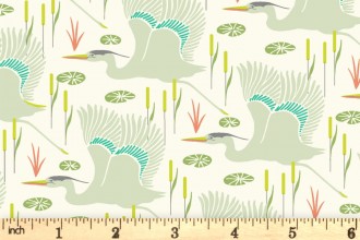 Andover Fabrics - Flora and Fauna - Wetlands - Fog (9996/L)