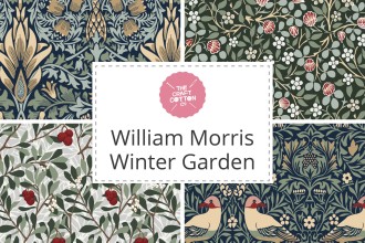 William Morris red Birds Tapestry Small Sugar Bowl 