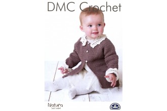 DMC 15401L/2 Crochet Baby Cardigan (Leaflet)