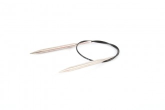 Drops PRO Fixed Circular Knitting Needles - Brass/Nickel - 40cm