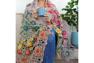 Apple Blossom Dreams - Claudia Blanket in Scheepjes Stone Washed - US Terms (downloadable PDF)
