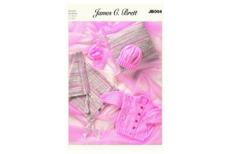 James C Brett 004 Pram Set in Baby DK and Magi Knit DK (leaflet)