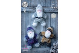 King Cole 9031 Santas in Tinsel Chunky (leaflet)