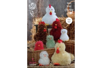 King Cole 9064 Hens and Chicks in Tinsel Chunky (leaflet)