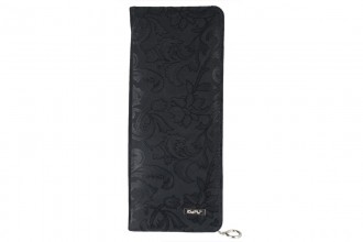 KnitPro Hard Fabric Case for 40cm Single Point Needles - Black Jacquard