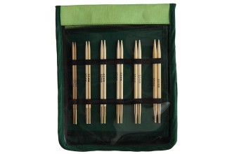 KnitPro Bamboo Deluxe Interchangeable Knitting Needle Set 