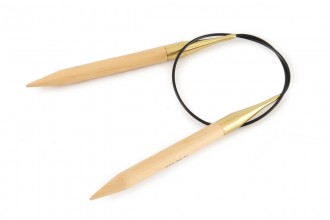KnitPro Fixed Circular Knitting Needles - Basix Birch - 80cm (12mm)