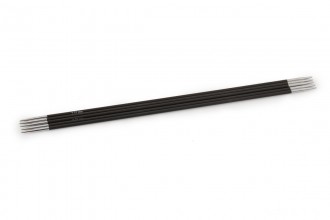KnitPro Double Point Knitting Needles - Karbonz - 20cm (2.25mm)