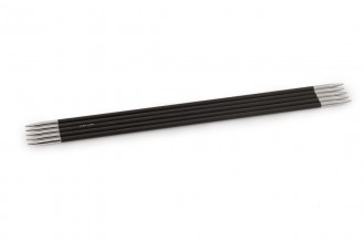 KnitPro Double Point Knitting Needles - Karbonz - 20cm (3.25mm)