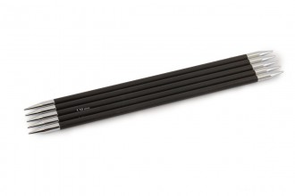 KnitPro Double Point Knitting Needles - Karbonz - 20cm (5.50mm)