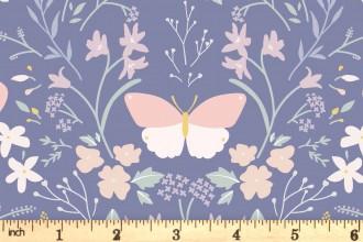 Lewis and Irene - Heart of Summer - Floral Gathering - Dark Hyacinth Blue (CC1.3)