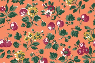 Liberty Fabrics - The Orchard Garden - Wild Cherry - Autumn (04775627/Z)