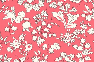 Liberty Fabrics - The Orchard Garden - Fruit Silhouette - Pink (04775628/Y)