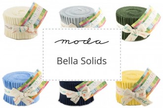 Moda - Bella Solids - Junior Jelly Rolls (2.5" strips)