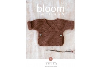 Bloom at Rowan - Cutie Pie - Wrap Cardigan by Erika Knight in Cotton Wool (downloadable PDF)
