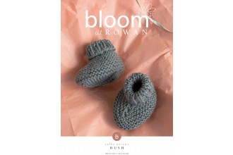 Bloom at Rowan - Hush - Bootees by Erika Knight in Baby Cashsoft Merino (downloadable PDF)