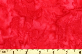 Kingfisher Fabrics Batik Basics - Red (037)