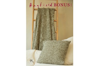 Sirdar 10258 Check Textured Blanket & Cushion in Hayfield Bonus DK (leaflet)