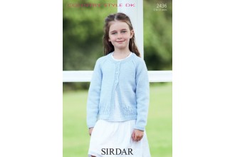 Sirdar 2436 Country Style DK Girls Cardigan (downloadable PDF)