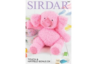 Sirdar 2487 Elephant in Touch and Bonus DK (leaflet)