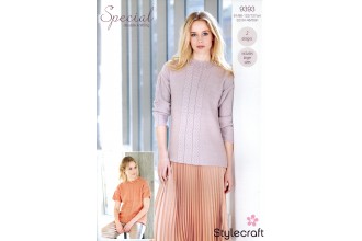 Stylecraft 9393 Sweater and Top in special DK (downloadable PDF)