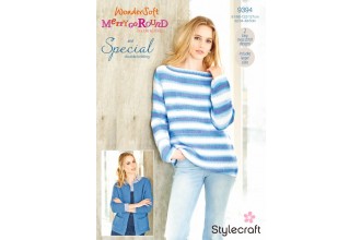 Stylecraft 9394 Jacket and Sweater in special DK and Wondersoft Merry Go Round (downloadable PDF)