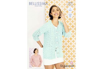 Stylecraft 9849 Cardigan and Sweater in Bellissima DK (leaflet)