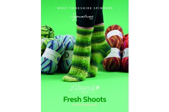 West Yorkshire Spinners - Fresh Shoots - Rib and Cable Socks by Winwick Mum in Signature 4 Ply (downloadable PDF)