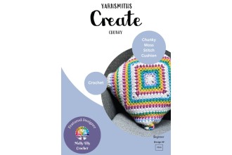 Yarnsmiths - 7034 - Chunky Moss Stitch Cushion in Create Chunky  (downloadable PDF)