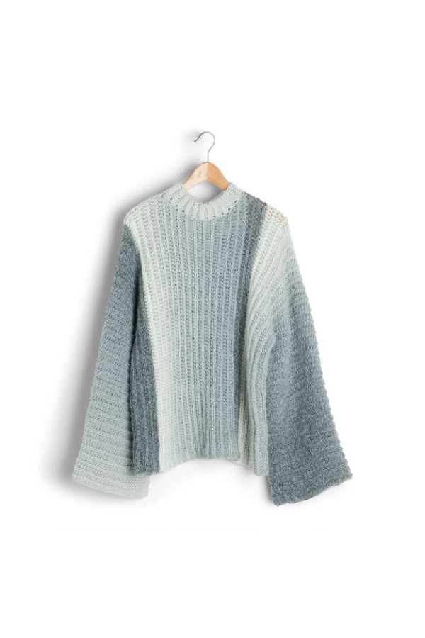 Caron - Crochet Slounge Pullover in Colorama Halo O'Go (downloadable ...