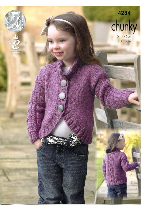 King Cole 4284 Cardigans in New Magnum Chunky (downloadable PDF) - Wool ...
