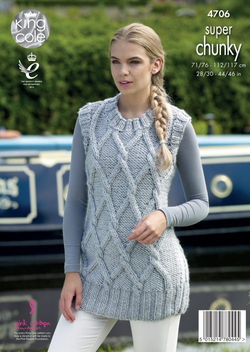 King Cole 4706 Sweater and Slipover in Big Value Super Chunky (leaflet ...