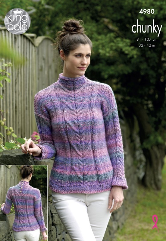 King Cole 4980 Sweaters in Cotswold Chunky (leaflet) - Wool Warehouse ...