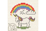Mouseloft - Stitchlets - Unicorn with Rainbow (Cross Stitch Kit)