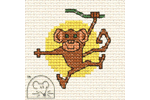 Mouseloft - At the Zoo - Monkey (Cross Stitch Kit)