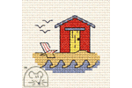 Mouseloft - By The Seaside - Beach Hut (Cross Stitch Kit)