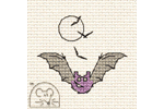 Mouseloft - Make Me For Halloween - Bat (Cross Stitch Kit)