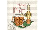 Mouseloft - Stitchlets for Occasions - Have A Pint (Cross Stitch Kit)