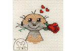 Mouseloft - Stitchlets for Occasions - Meerkat with Rose (Cross Stitch Kit)