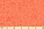 Andover Fabrics - Sunprints Luminance - Collection - Peach (9036/O1)