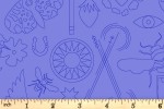 Andover Fabrics - Sunprints 2022 - Embroidery - Blueberry (9256/B2)