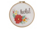 Anchor - Hello - with hoop (Embroidery Kit)