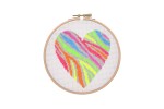 Anchor - Neon - Zebra Heart (Cross Stitch Kit)