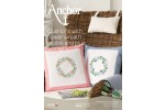 Anchor - Cushions with Flower Wreath in Pink and Blue Cross Stitch Chart (Downloadable PDF)