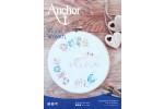 Anchor - Floral Wreath Embroidery Pattern (Downloadable PDF)