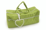 Aumueller Project Bag, Fabric, Green Polka Dot